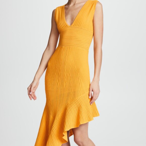 Ronny Kobo Jennifer Dress in Marigold XS - Picture 1 of 8